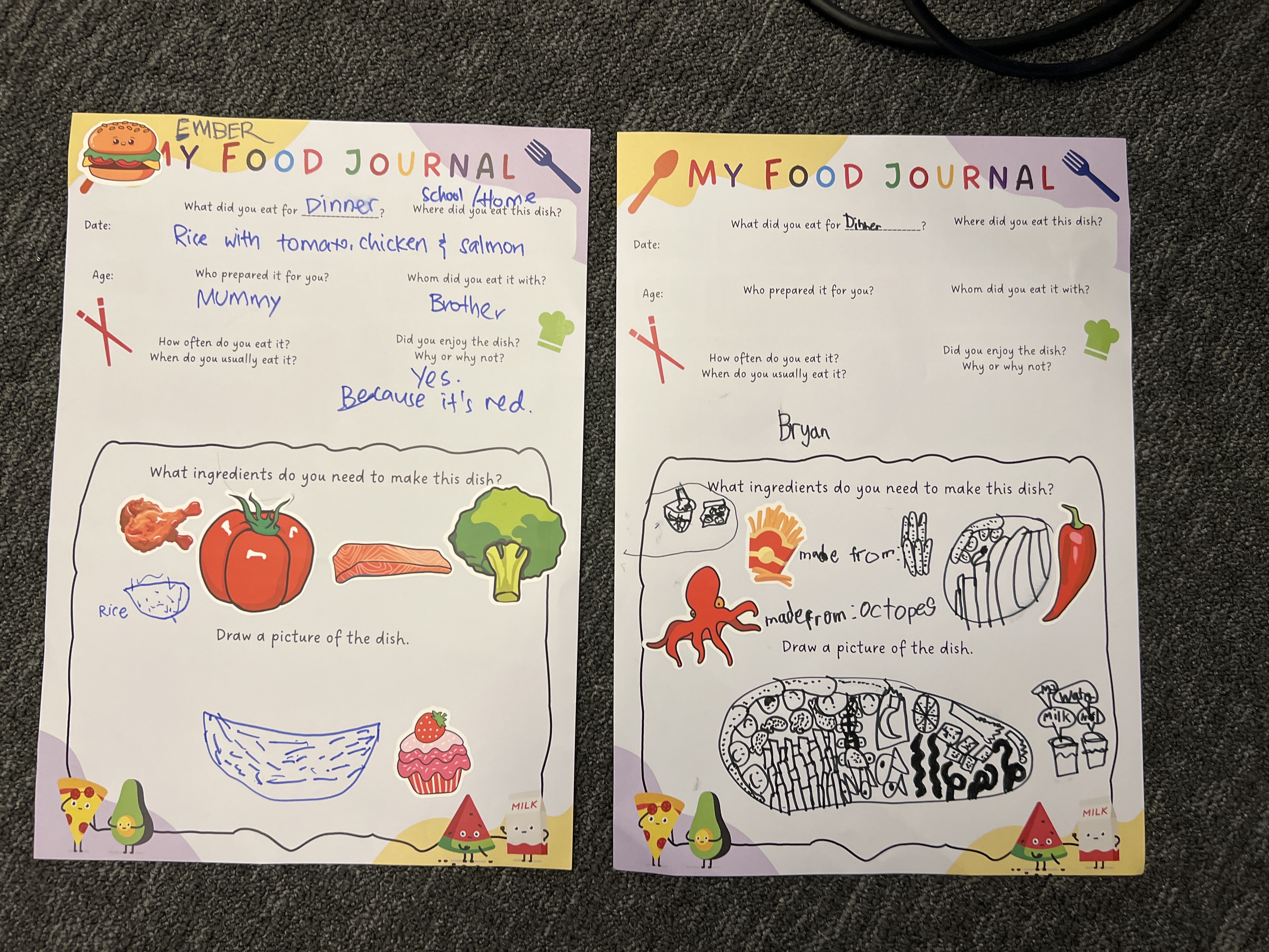 Food Journal Of 4 Year Old