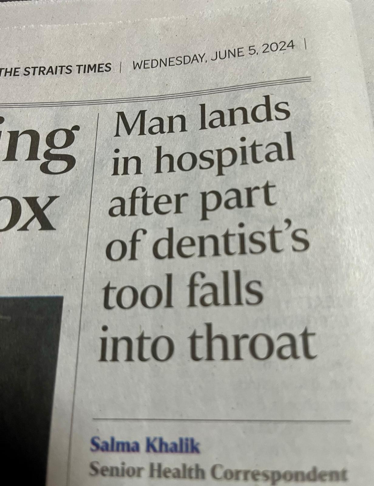 Dental Mishap