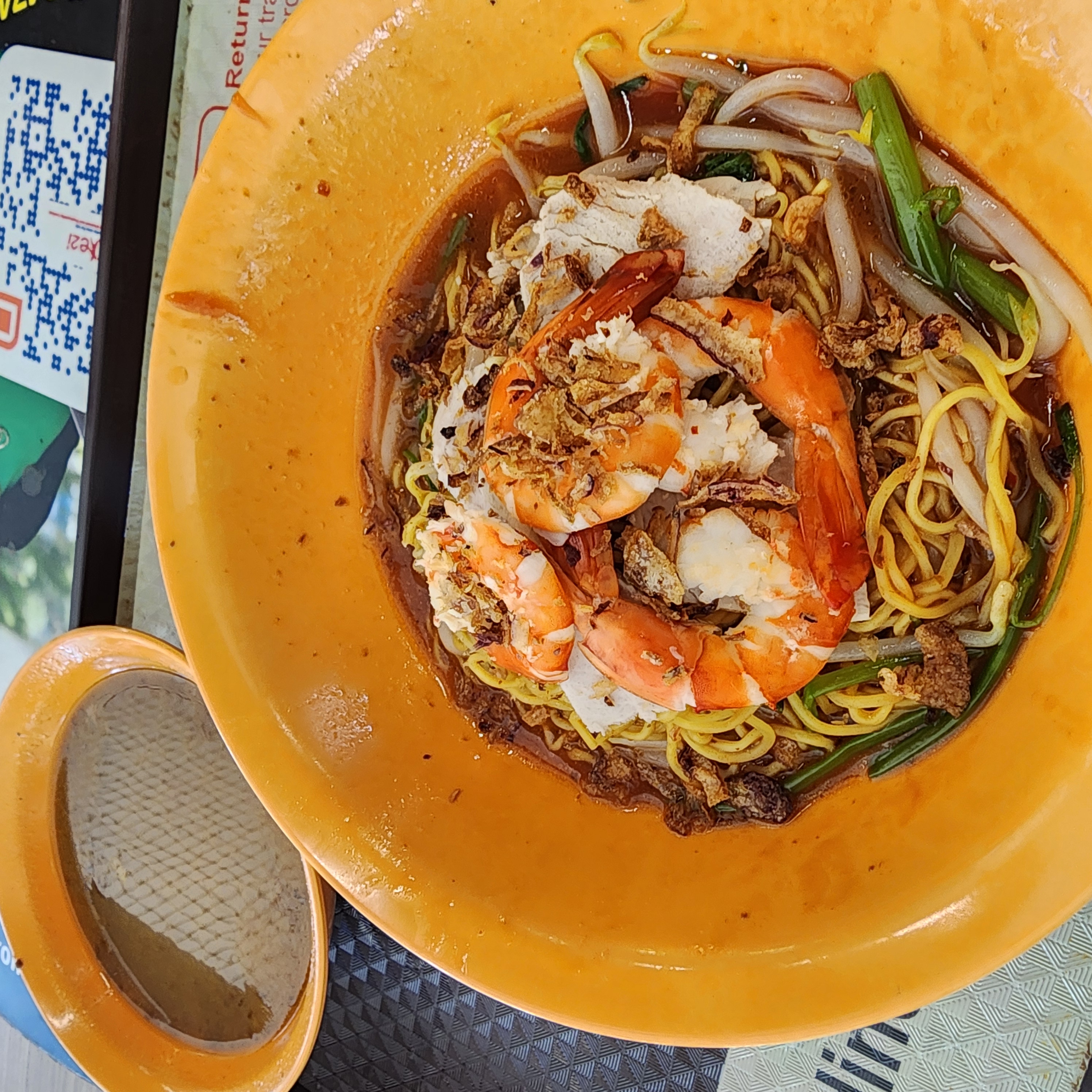 Prawn Noodles (Dry Version) - Huat Heng Fried Prawn Mee & Soup - #02-09, Shunfu Mart (Hawker And Market Centre) - 320 Shunfu Rd, Singapore 570320